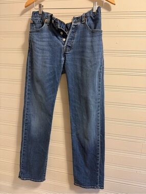 Levi’s 501 Original Button Fly Jeans Men’s 30x30 Medium Wash Straight Leg